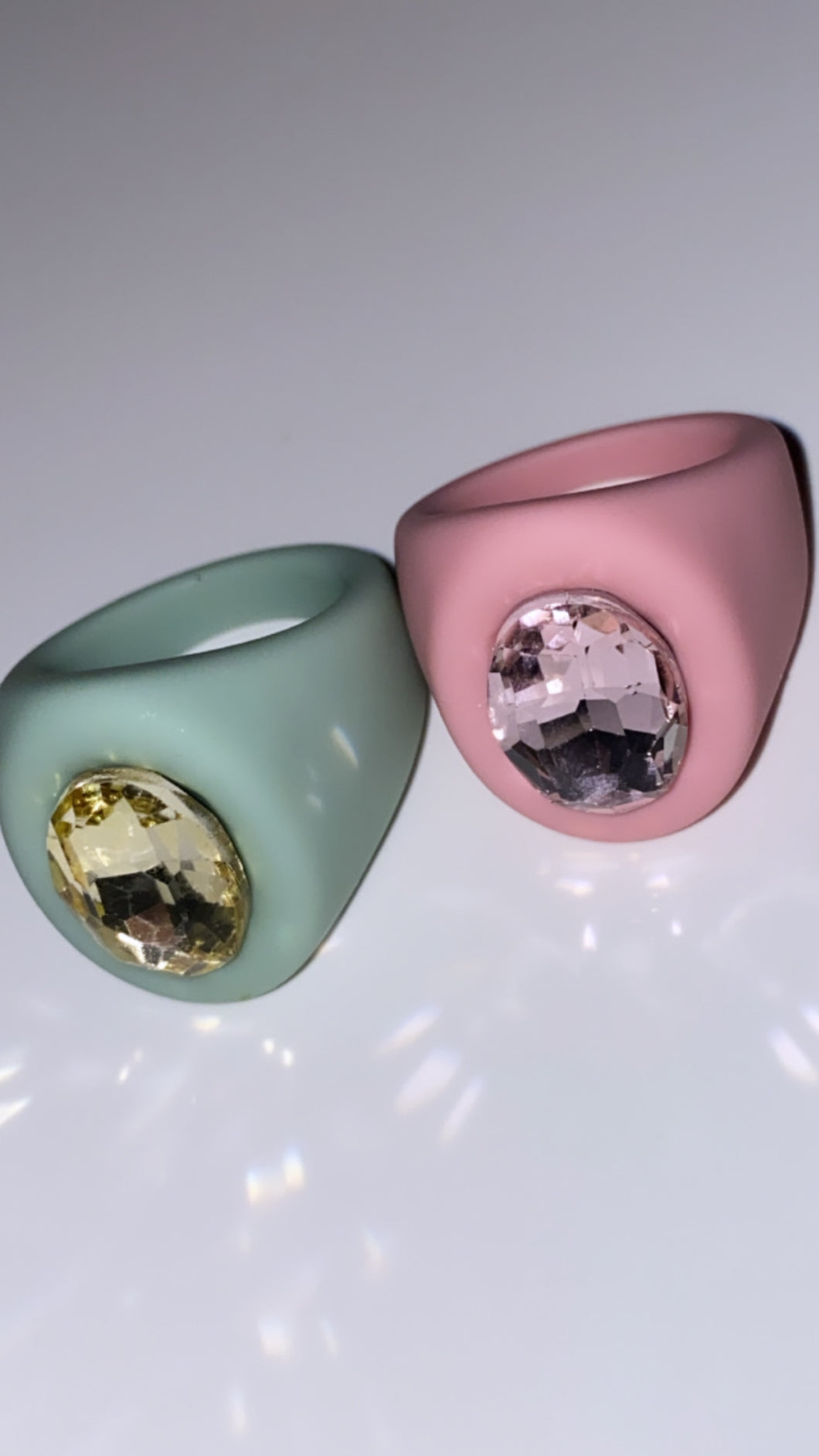 Mint Stone/Blush Pink Stone