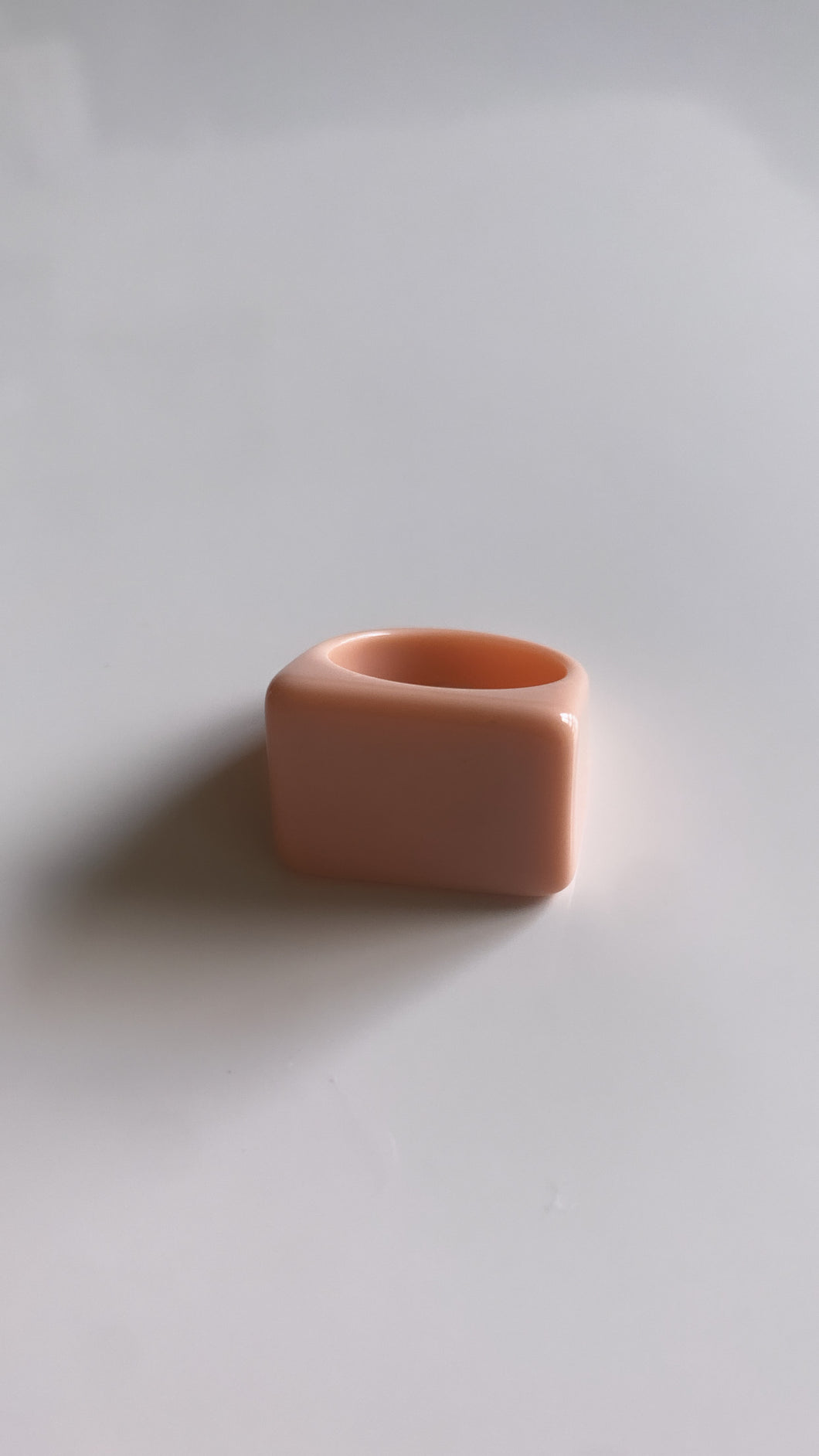 Nude/Blush Square Shaped Ring