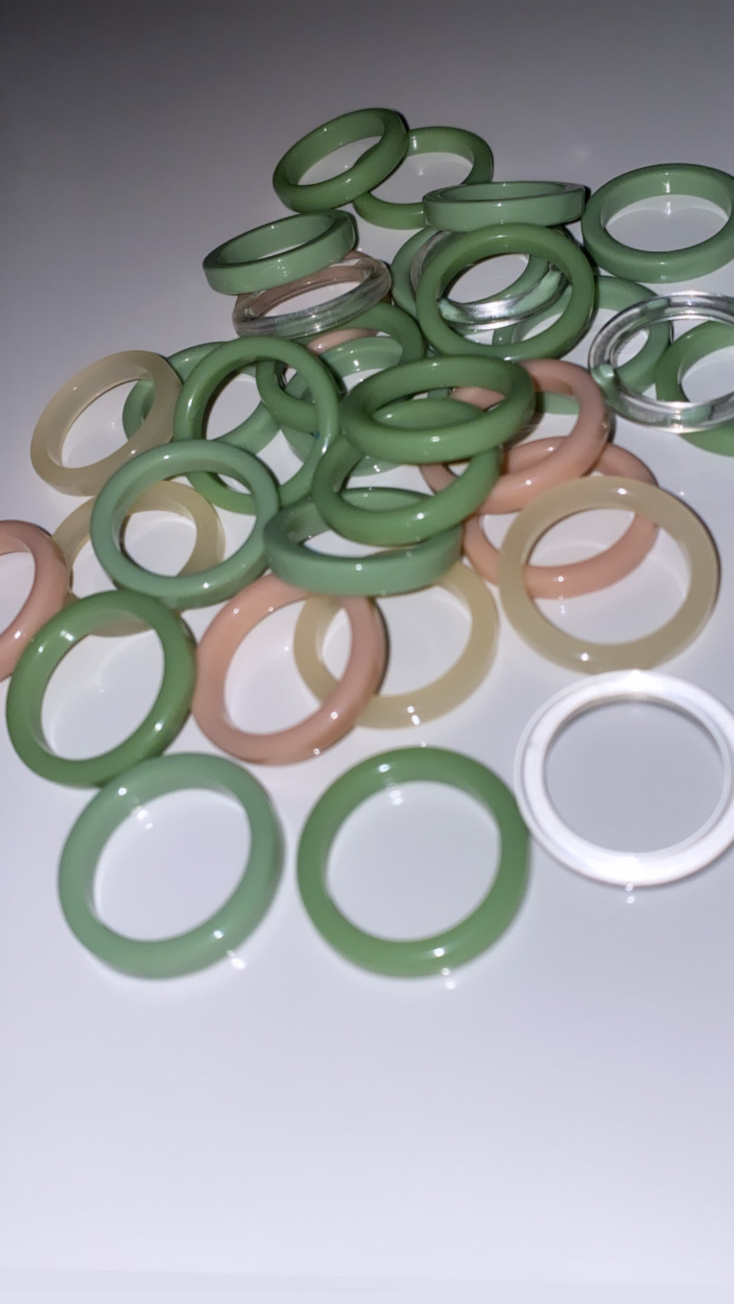 Thin Basic Jade Rings